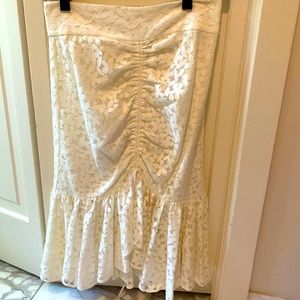 Milly lace knee length skirt